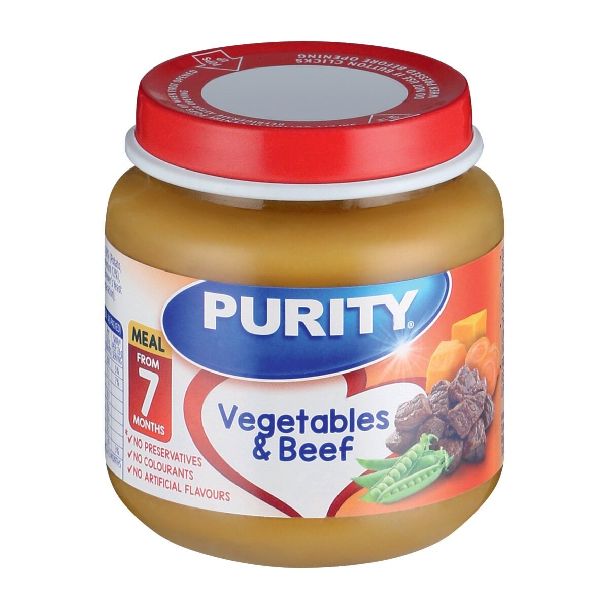 Purity 7 Months Vegetables &amp;amp; Beef 125Ml - 2021