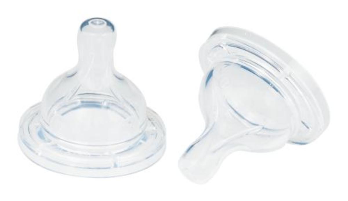 Avent Teat Silicone Slow 1m+ 2 Units - 3055