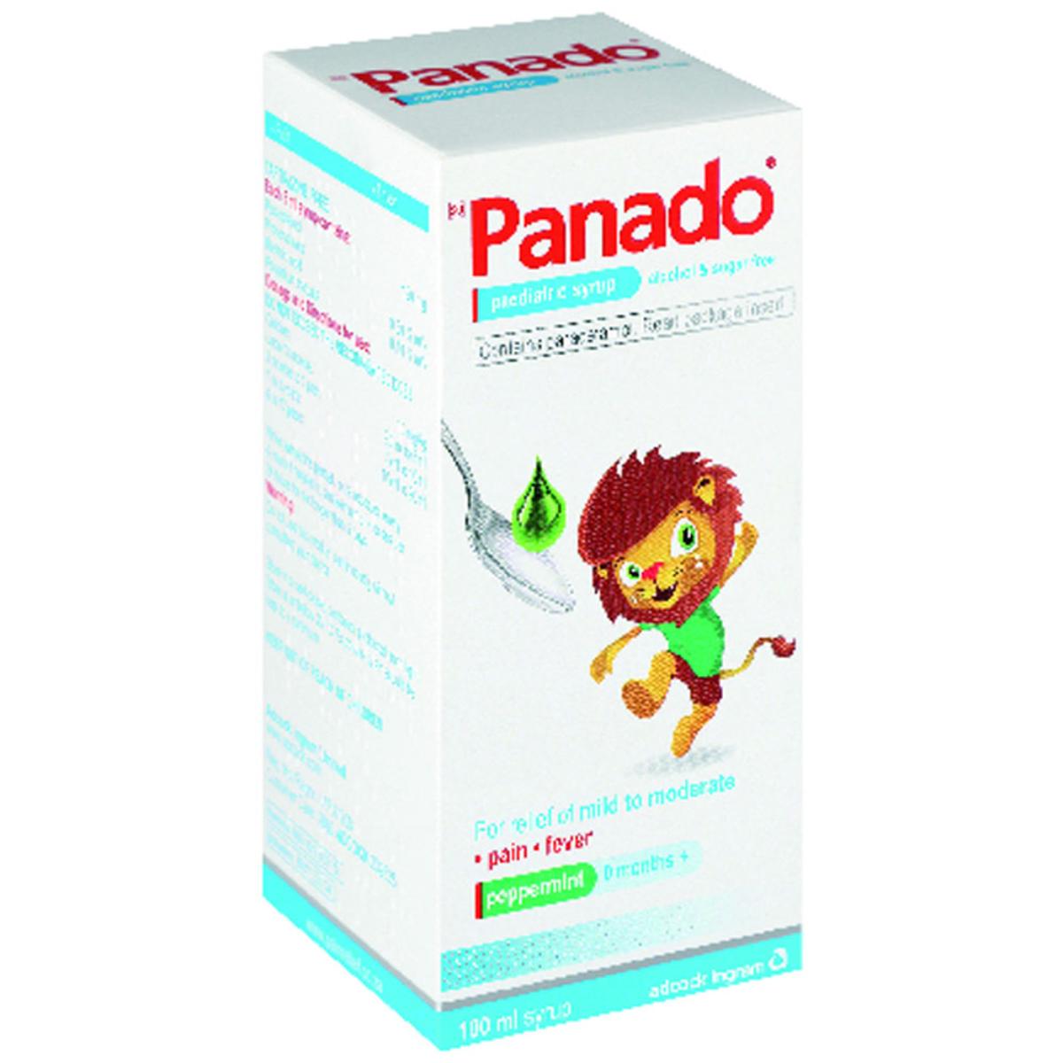 Panado Paediatric Syrup Alcohol &amp;amp; Sugar Free 100ml - 5104
