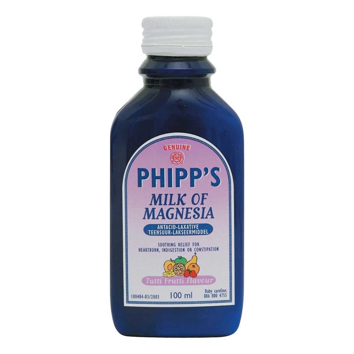 Phipps Milk of Magnesia 100ml Tutti Frutti - 5497
