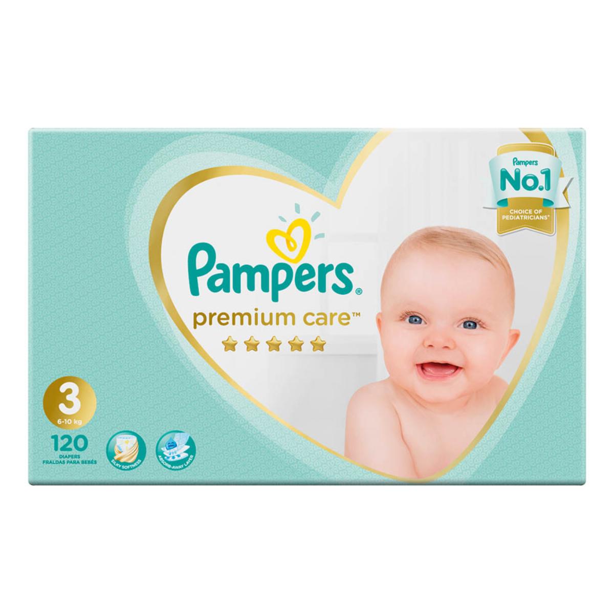 Premium care pampers size hot sale 3