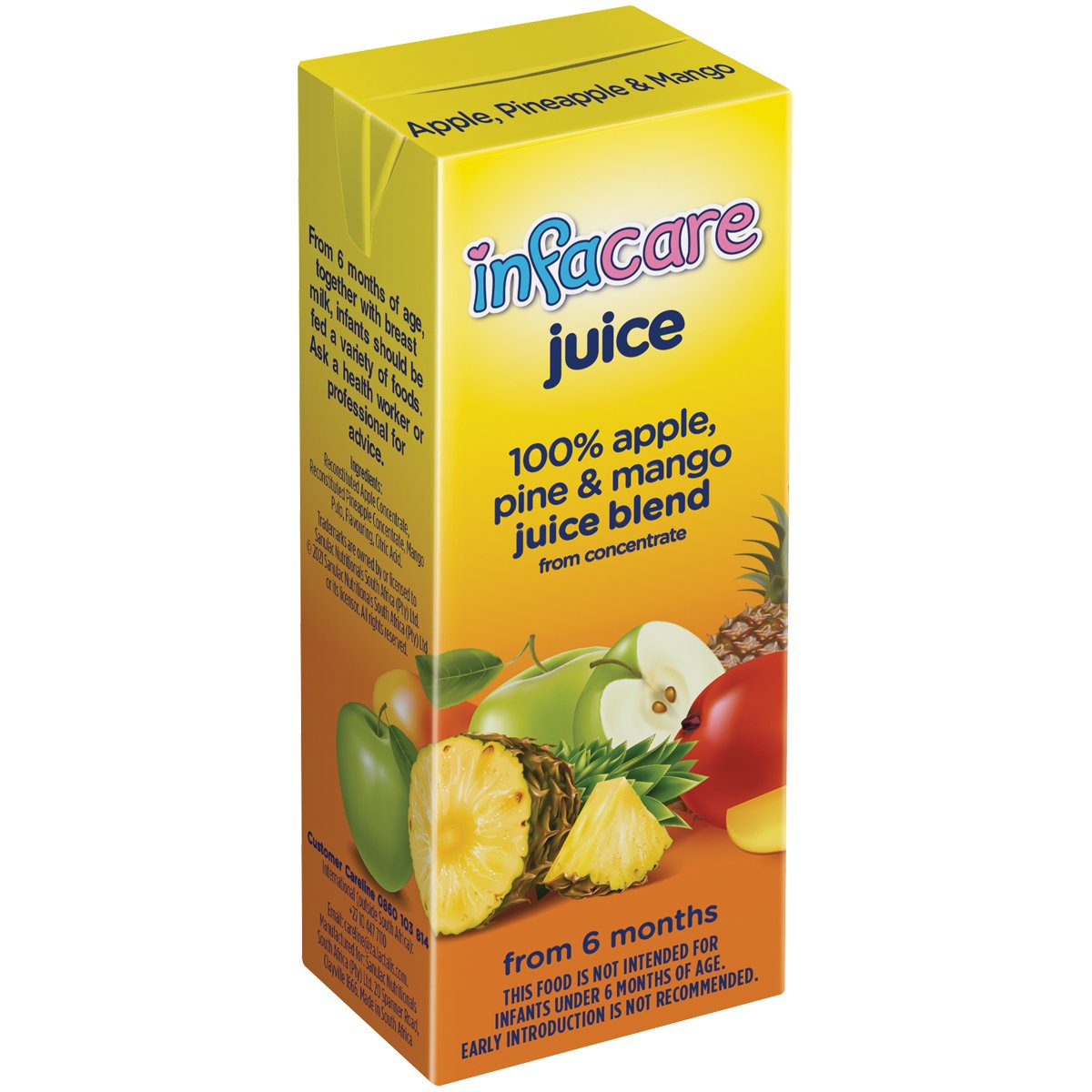 Infacare Juice 200ml Apple, Apricot &amp;amp; Banana - 154634