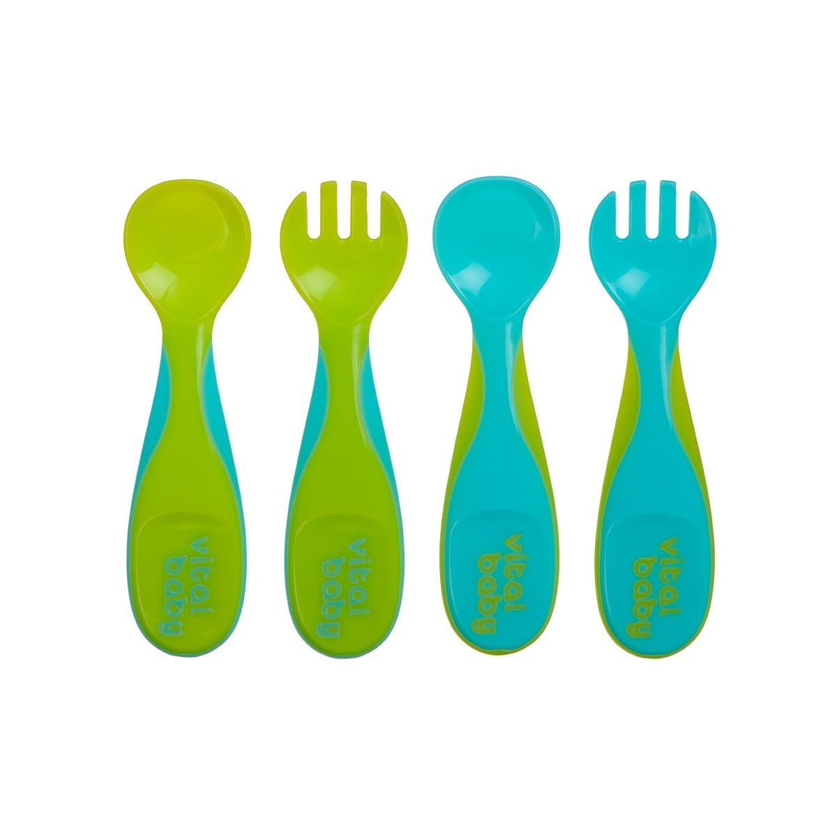 Vital Baby Mourish Chunky Cutlery Set 4pack Mixed