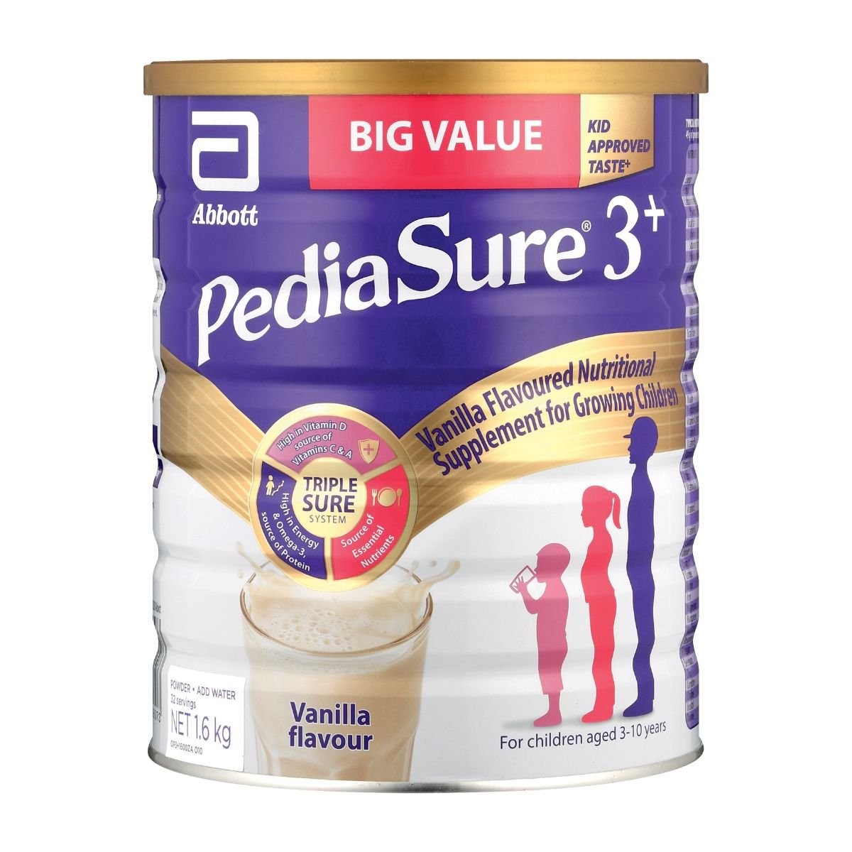 PediaSure 3+ Child Nutritional Supplement Vanilla 1.6kg - 294818