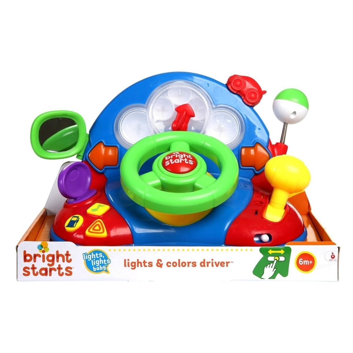 Bright Starts Lights and Colours Driver 6m 305980 Baby City