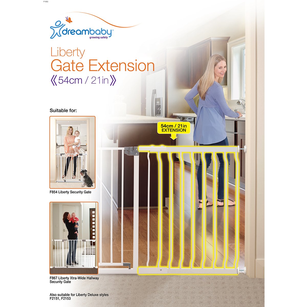 Dreambaby liberty xtra wide shop hallway gate