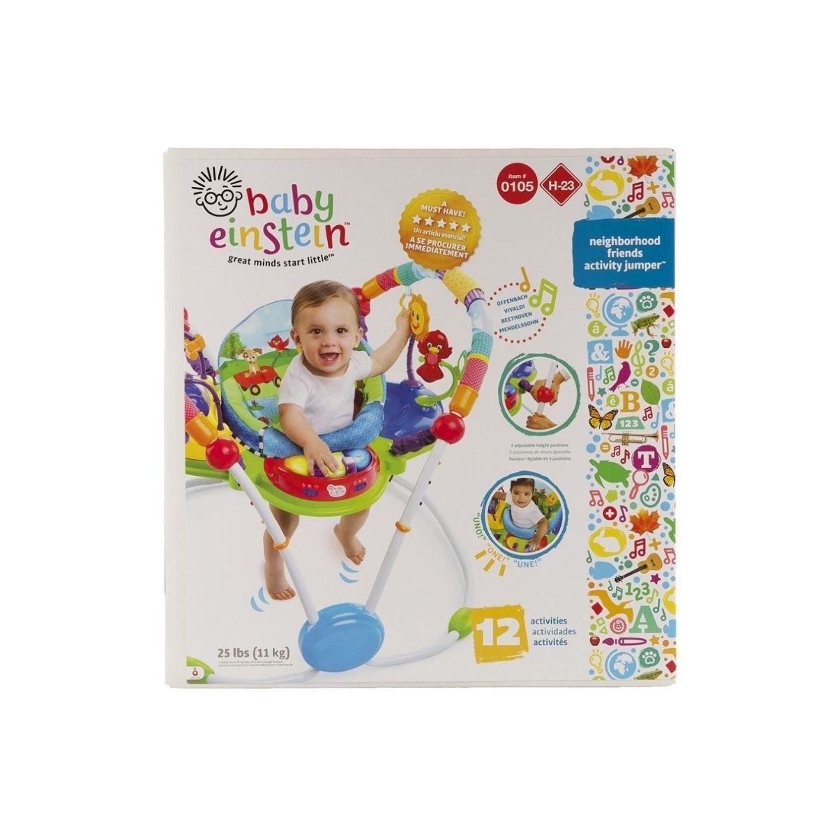 Baby einstein neighborhood friends activity jumper sale with lights and melodies