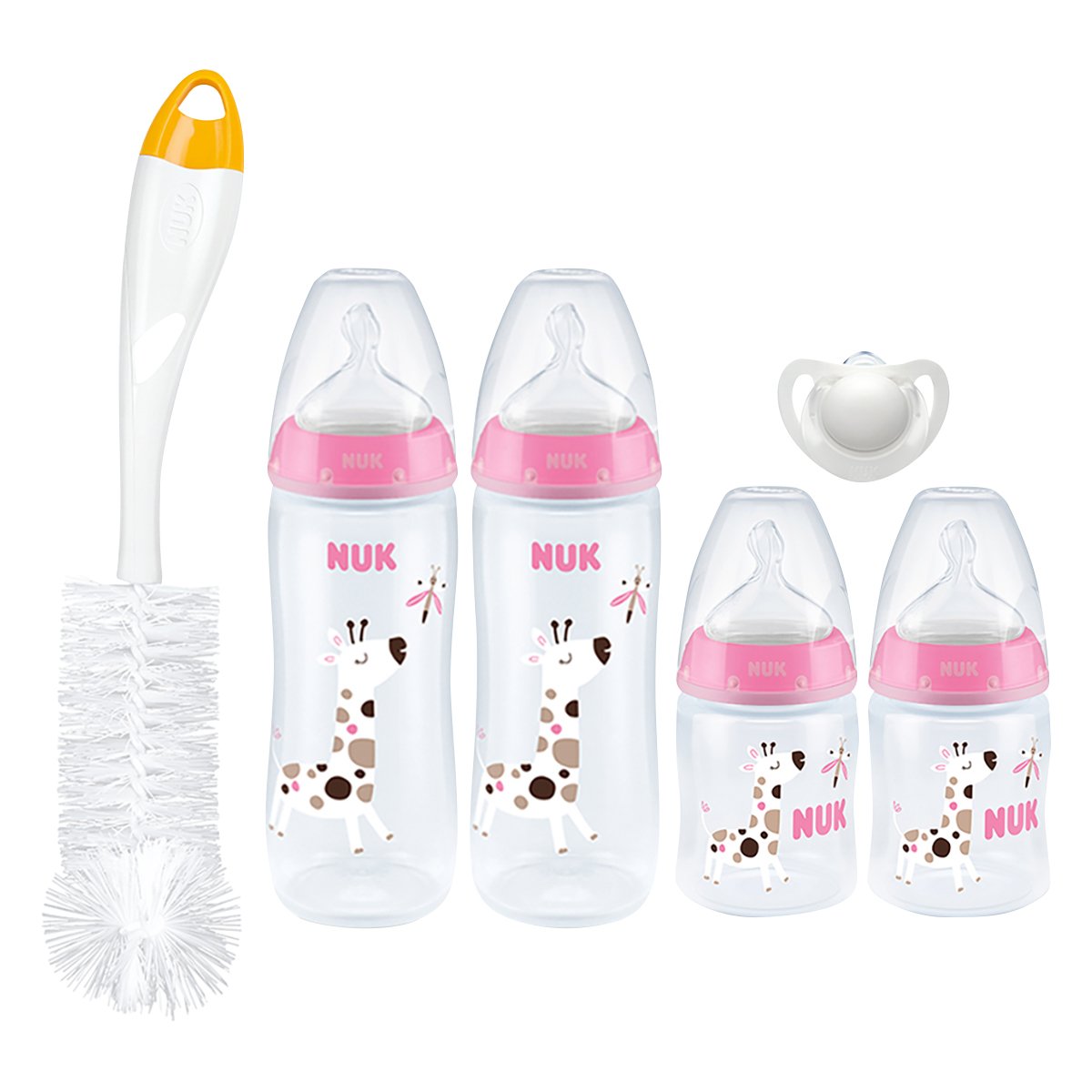 Nuk Temperature Control 4 Bottle Starter Pack 0-6m - Girl - 319943