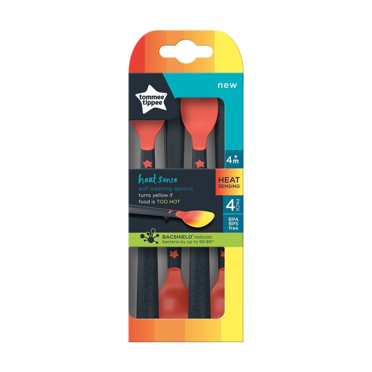 Tommee Tippee Heat Sense Weaning Spoon 4pk - 328057