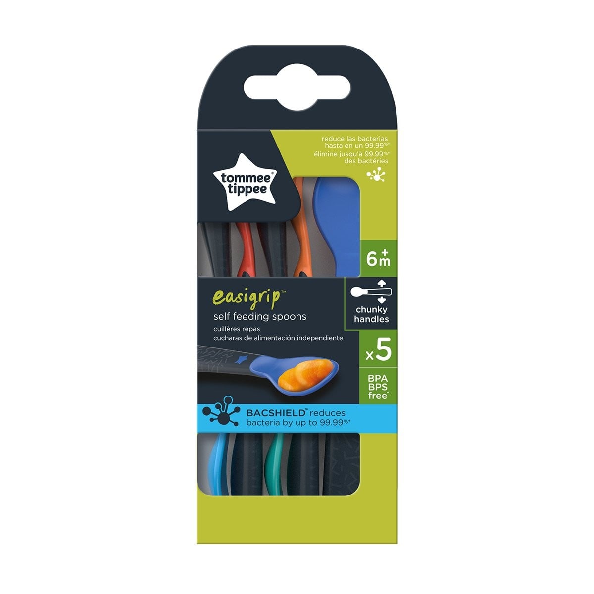 Tommee Tippee Easigrip Feeding Spoon 5pk - 328059
