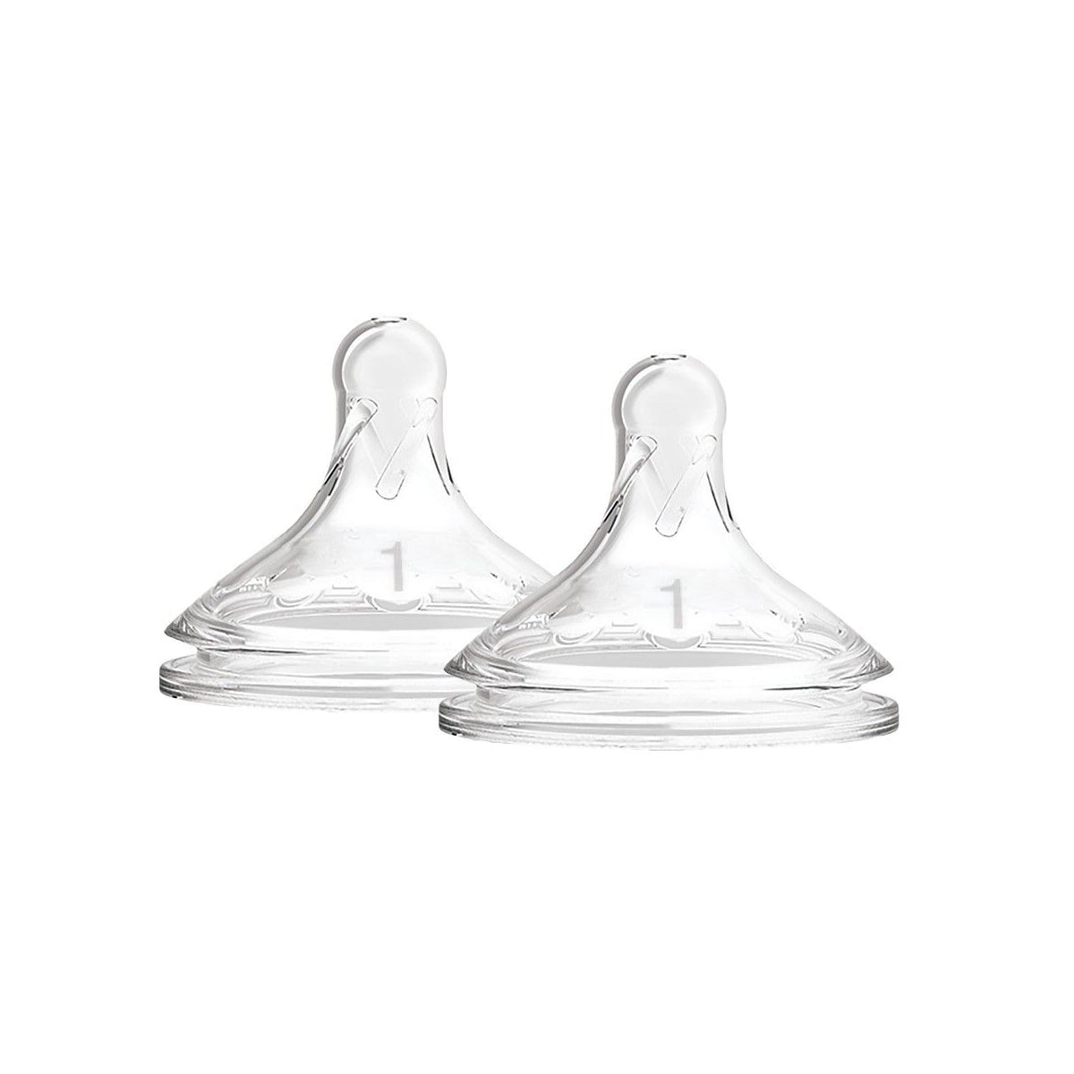 Dr Brown's Wide Neck Options+ Nipple, Level-1, 2-Pack