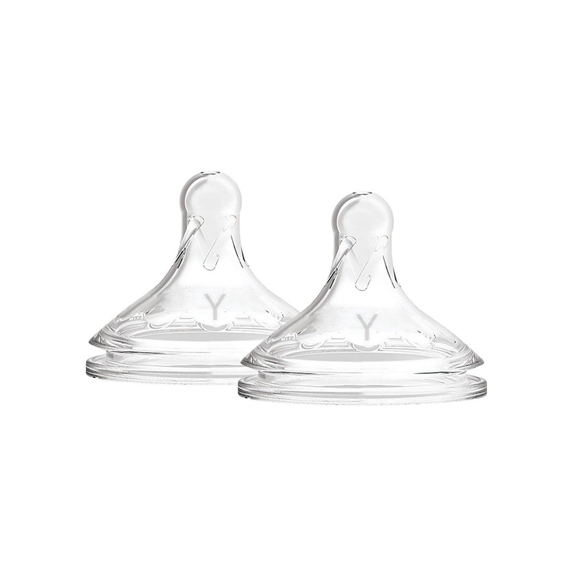 Dr Brown's Wide Neck Options+ Nipple, Level-Y Cut, 2-Pack