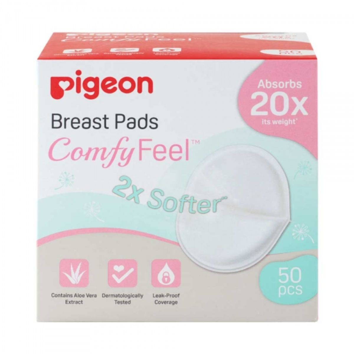 Pigeon Breast Pads Comfy Feel 50 Pieces