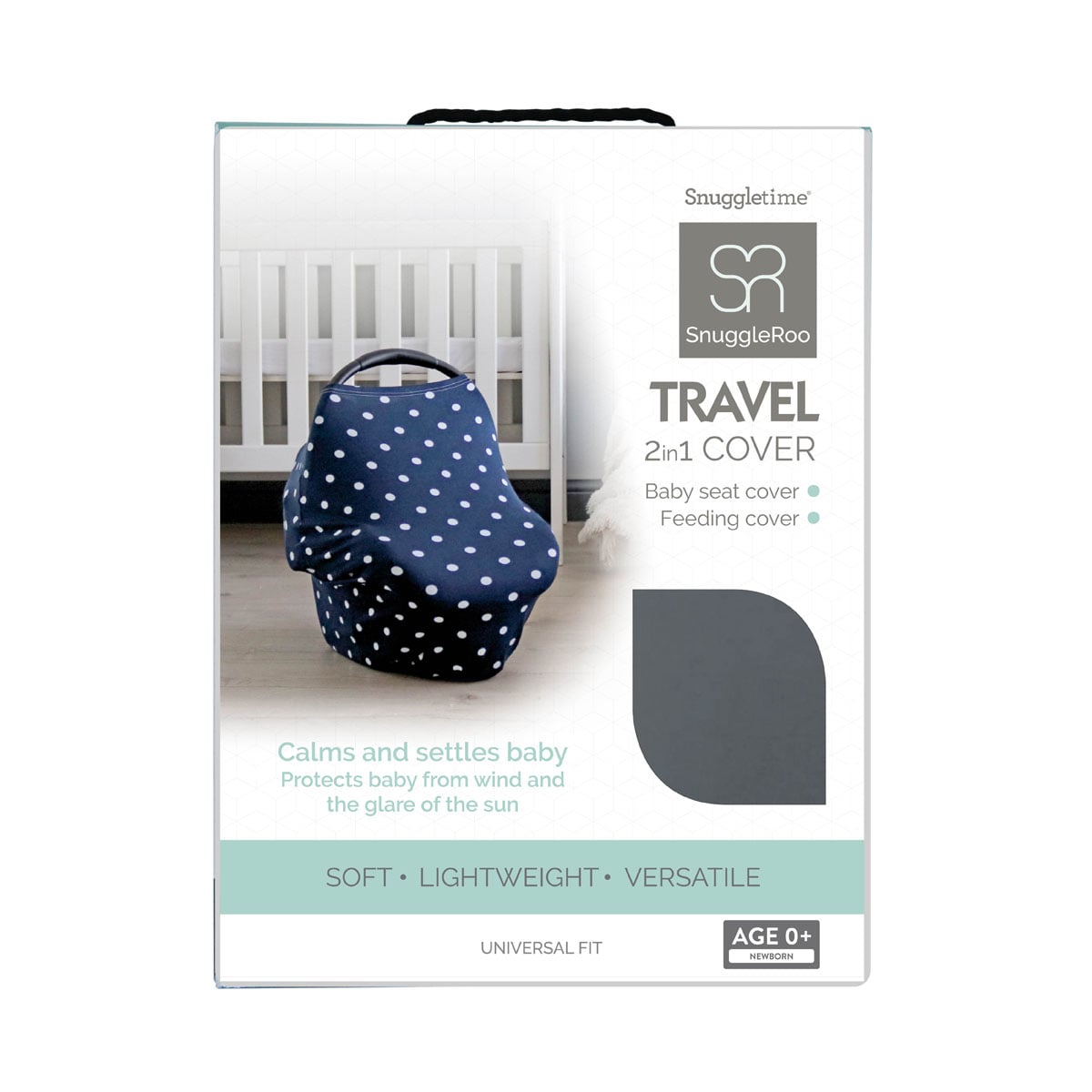 Snuggleroo Travel 2-in-1 Cover -Charcoal