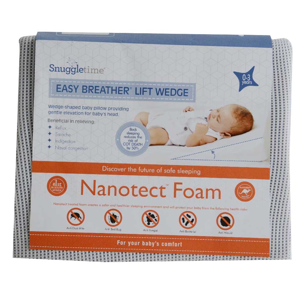 Snuggle Time Nanotect Eb L/wedge Cot Pram&amp;cove