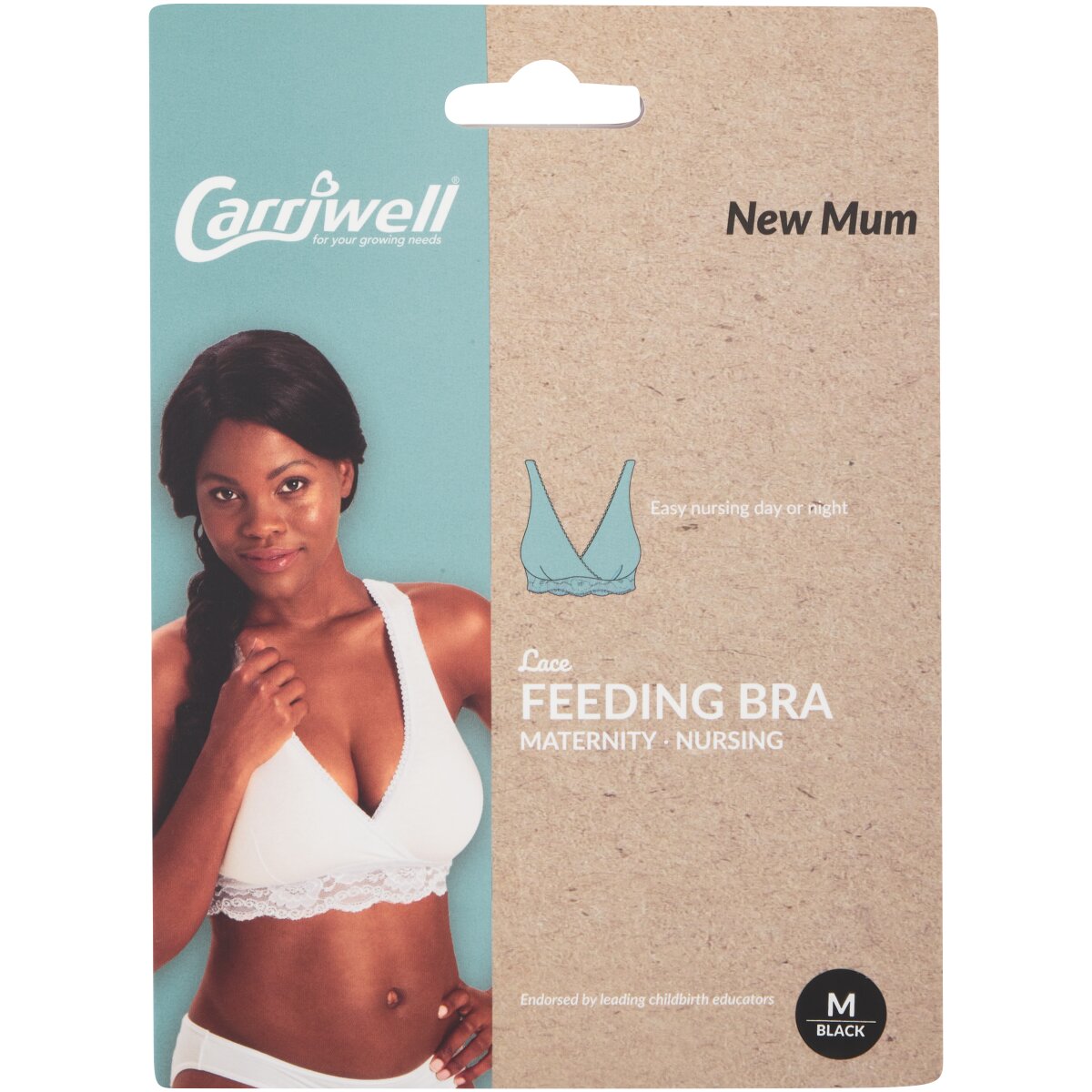 Carriwell Lace Feeding Bra Black | Baby City