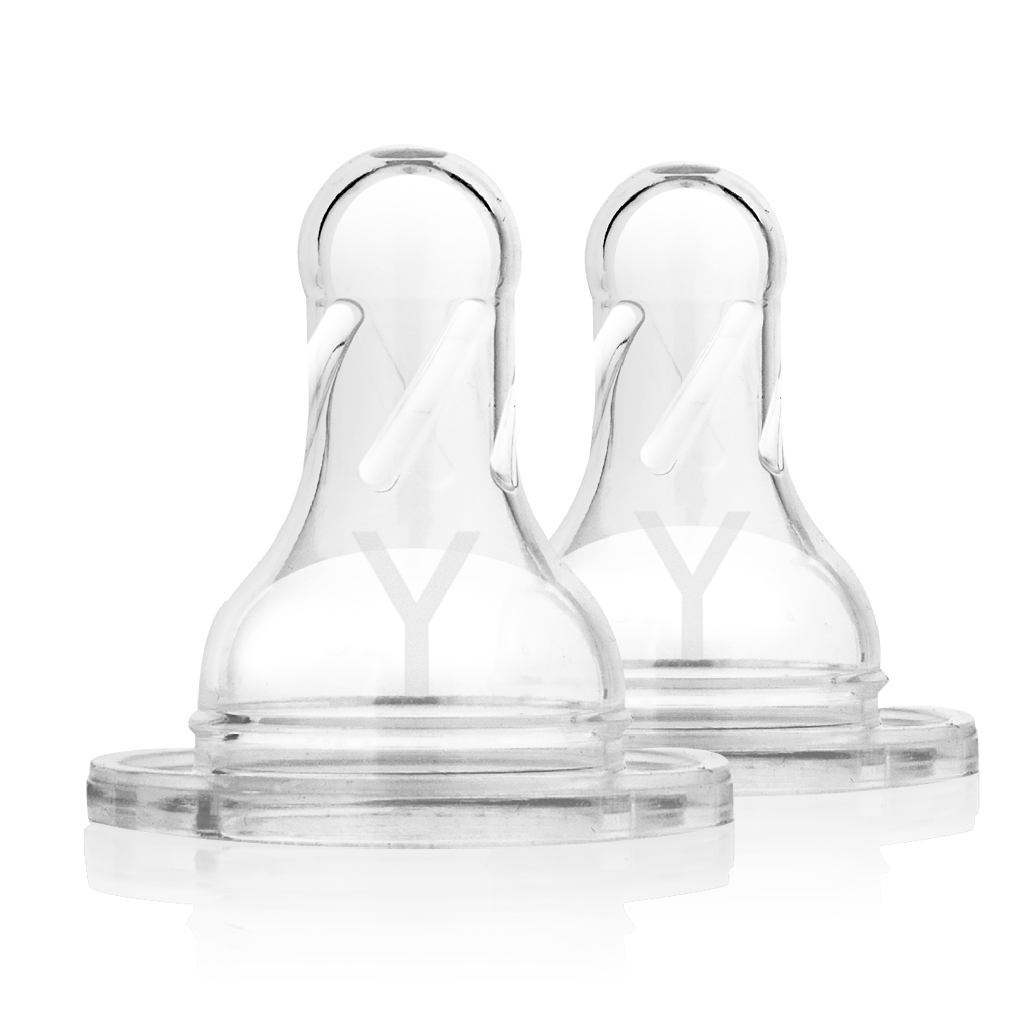 Dr Brown's Narrow Neck Options+ Nipple, Level-Y Cut, 2-Pack