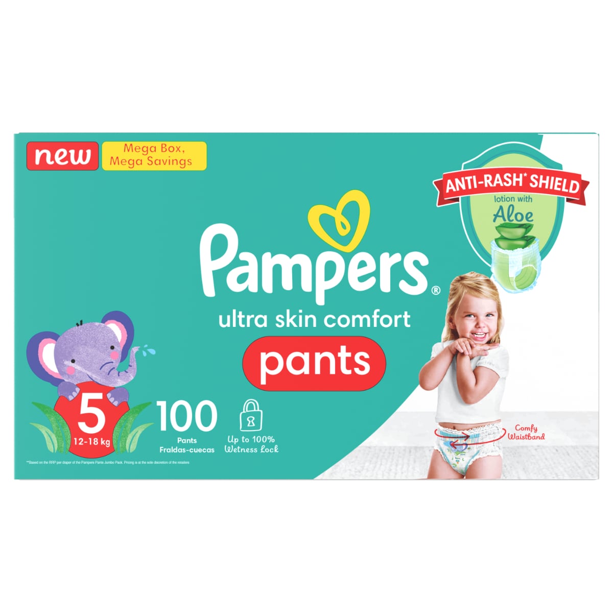 Pampers Active Pants Mega Size 5 -100 - 282692