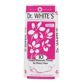 Dr Whites Santowels Looped Maternity Towels for Heavy Days 10's - 16846