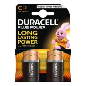Duracell Plus C Batteries 2 Pack - 46975