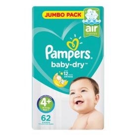 Pampers Active Baby Size 4+ Jp - 62's - 47109