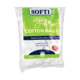 Softi Cotton Balls Organic 100's - 59737