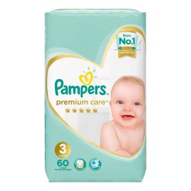 Pampers Premium Care Size 3 Vp - 60's