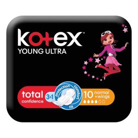 Kotex Ultra Thin Young Pads 10's Normal Wings - 90883