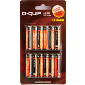Dquip Alkaline Battery Aaa 12's - 118029
