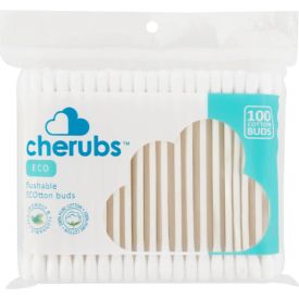 Cherubs Flushable Eco Cotton Buds 100's - 124694