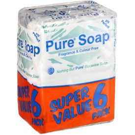 Pure Glycerine Soap Original Super Value Pack 6 X 150g - 172254