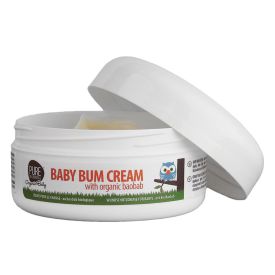 Pure Beginnings Baby Bum Cream 125ml with Organic Baobab