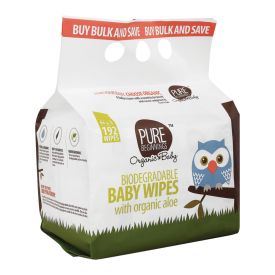 Pure Beginnings Baby Biodegradable Wipes 192's with Organic Aloe - 187773