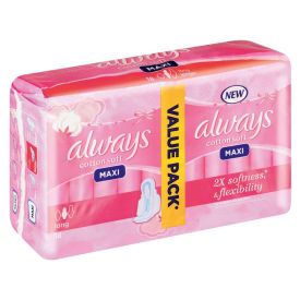Always Maxi Sanitary Pads Soft Long 18's
