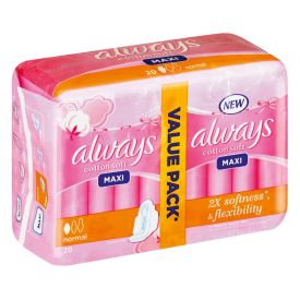 Always Maxi Sanitary Pads Soft Normal 20's
