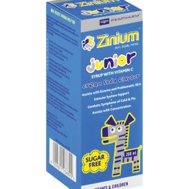 Zinium Junior Syrup 200ml Diabetic - 203537