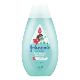 Johnsons Kids Soft and Shiny 2 in 1 Shampoo and Conditioner 200ml - 205027
