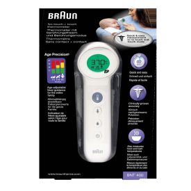 Braun Thermometer No Touch &amp; Forehead Bnt400ee - 215430