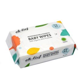 Oh-Lief Bamboo Baby Wipes 64'S