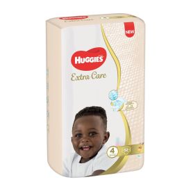 Huggies Extra Care Disposable Diapers Size 4 52s