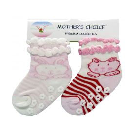 Mothers Choice Bunny Nonslip Socks 2 Packk - Ks6459 - 310357