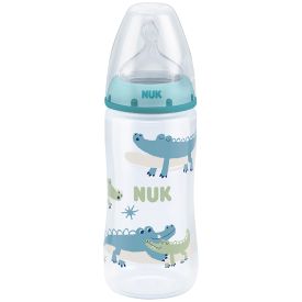 Nuk Temperature Control Bottle 300ml with Size 2 Silicone Teat 6-18m - Boy - 319776