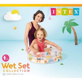 Intex Wet Set Collection 3 Ring Baby Pool 61 X 22cm - 320647