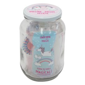 Natures Edition Unicorn Magic Jar Containing Body Lotion 100ml Plus Shower Gel 100ml Shimmer Sprinkles 50g and 3 Hair Spirals - 327410