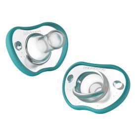 Nanobebe Flexy Pacifier Twin-pack 0-3m - Teal