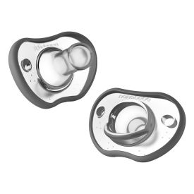 Nanobebe Flexy Pacifier Twin-pack 0-3m - Grey - 334912