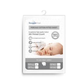 Snuggletime Percale 100% Cotton Sheet Standard Cot - 336327