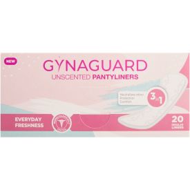 Gynaguard Panty Liner Fragrance Free 20's