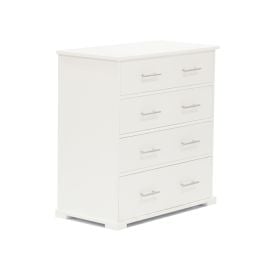 Ulale 4 Drawer Chest White with Telescopic Runners - 431304