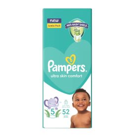 Pampers Active Set Baby Bale Size 5 Jumbo Pack 2 X 52 + 1 x Wipes - 440576